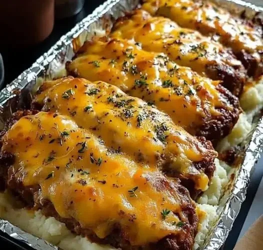 Pastel de Carne con Puré de Papas y Queso